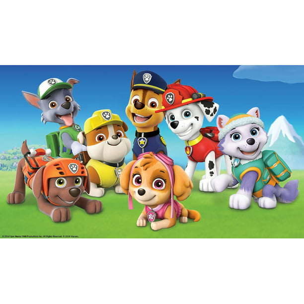 PAW PATROL CHARACTER IMAGES PERSONALISED ICING EDIBLE CAKE TOPPER DECORATIONS